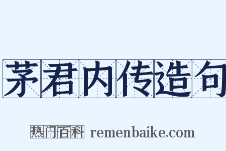 茅君内传造句是什么意思的图片